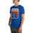 Man wearing Grand Oaks High School Grizzlies Premium Royal Blue Unisex T-shirt 001