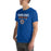Man wearing Grand Oaks High School Grizzlies Premium Royal Blue Unisex T-shirt 003