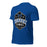 Profile view of Hebron High School Hawks Royal Blue Premium Unisex T-shirt 209