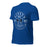 Profile view of Hebron High School Hawks Royal Blue Premium Unisex T-shirt 201