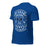 Profile view of Hebron High School Hawks Royal Blue Premium Unisex T-shirt 207