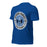 Profile view of Hebron High School Hawks Royal Blue Premium Unisex T-shirt 224
