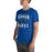 Man wearing Hebron High School Hawks Royal Blue Premium Unisex T-shirt 230
