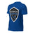 Profile view of Hebron High School Hawks Royal Blue Premium Unisex T-shirt 239