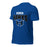 Profile view of Hebron High School Hawks Royal Blue Premium Unisex T-shirt 234