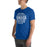 Man wearing New Caney High School Eagles Royal Blue Premium Unisex T-shirt 255