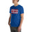 Man wearing Oak Ridge High School War Eagles Royal Blue Premium Unisex T-shirt 098