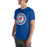Man wearing Oak Ridge High School War Eagles Royal Blue Premium Unisex T-shirt 203