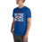 Man wearing Oak Ridge High School War Eagles Royal Blue Premium Unisex T-shirt 210