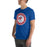 Man wearing Oak Ridge High School War Eagles Royal Blue Premium Unisex T-shirt 216