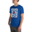 Man wearing Oak Ridge High School War Eagles Royal Blue Premium Unisex T-shirt 236