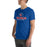 Man wearing Oak Ridge High School War Eagles Royal Blue Premium Unisex T-shirt 222