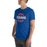 Man wearing Sam Houston High School Texans Royal Blue Premium Unisex T-shirt 011