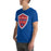 Man wearing Sam Houston High School Texans Royal Blue Premium Unisex T-shirt 225