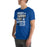 Man wearing Taylor High School Mustangs Royal Blue Premium Unisex T-shirt 232