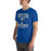 Man wearing Taylor High School Mustangs Royal Blue Premium Unisex T-shirt 230