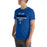 Man wearing Taylor High School Mustangs Royal Blue Premium Unisex T-shirt 024