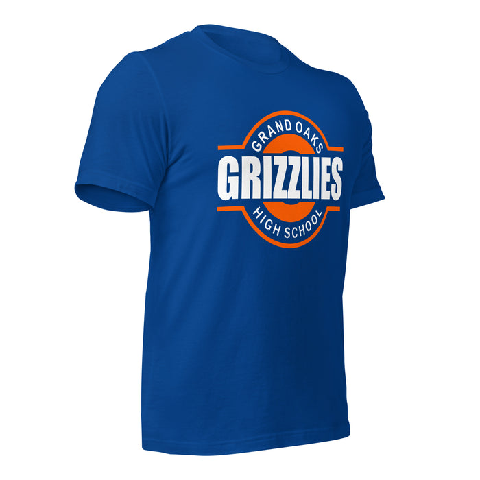 Grand Oaks High School Grizzlies Premium Royal Unisex T-shirt 11b