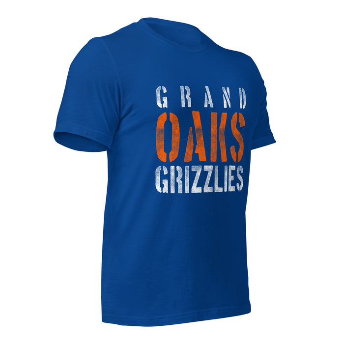 Grand Oaks High School Grizzlies Premium Royal Unisex T-shirt 17b