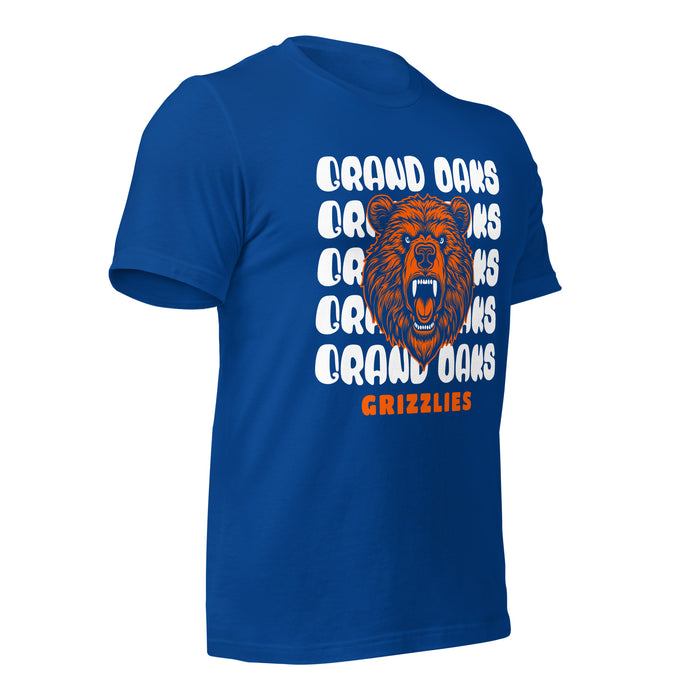 Grand Oaks High School Grizzlies Premium Royal Unisex T-shirt 28b