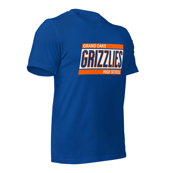 Grand Oaks High School Grizzlies Premium Royal Unisex T-shirt 72b