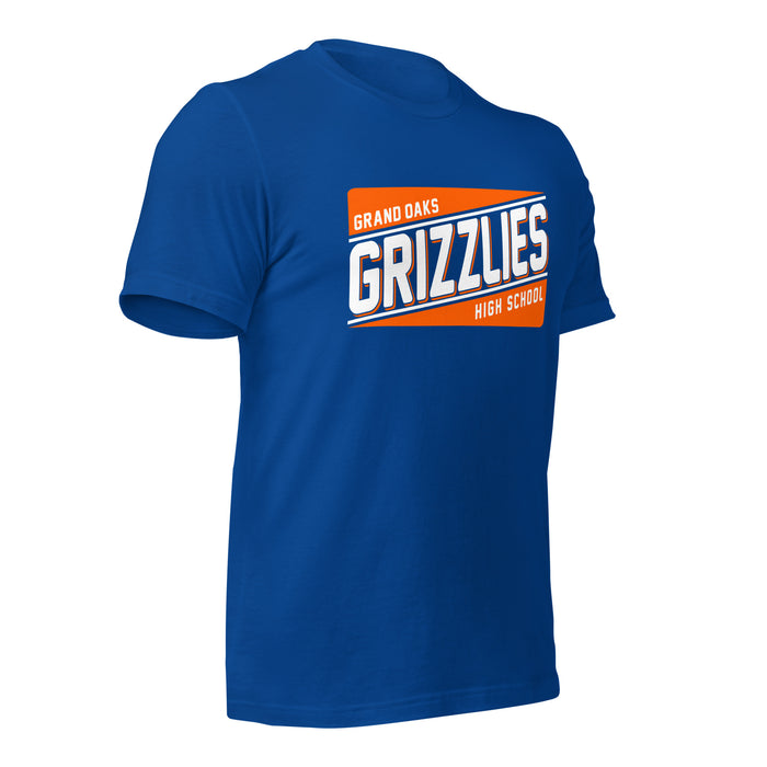 Grand Oaks High School Grizzlies Premium Royal Unisex T-shirt 84b