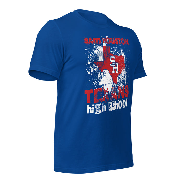 Sam Houston High School Texans Royal Blue Premium Unisex T-shirt 205b