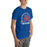 Man wearing Sam Houston High School Texans Royal Blue Premium Unisex T-shirt 208