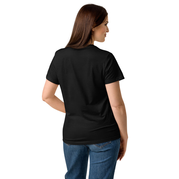 Back view of Spring High School Lions Women's Black SoftStyle T-shirt 216