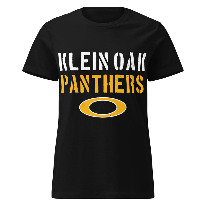 Klein Oak High School Panthers Women's Black SoftStyle T-shirt 017