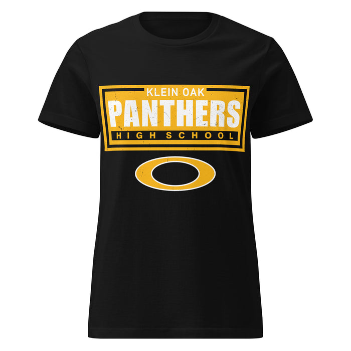 Klein Oak High School Panthers Women's Black SoftStyle T-shirt 049