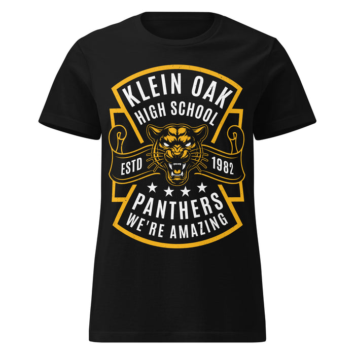 Klein Oak High School Panthers Women's Black SoftStyle T-shirt 207