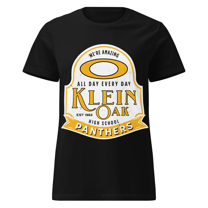 Klein Oak High School Panthers Women's Black SoftStyle T-shirt 219