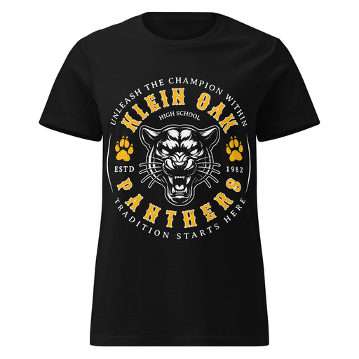 Klein Oak High School Panthers Women's Black SoftStyle T-shirt 214