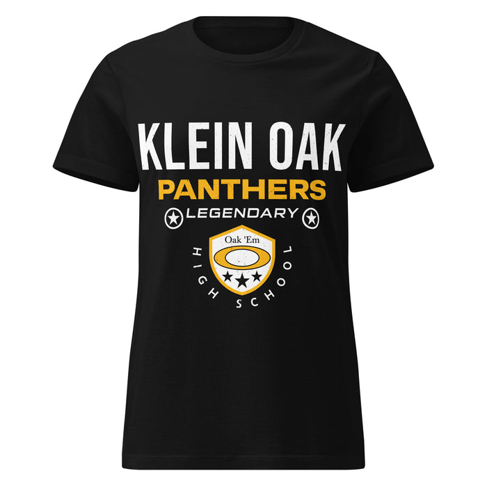 Klein Oak High School Panthers Women's Black SoftStyle T-shirt 003