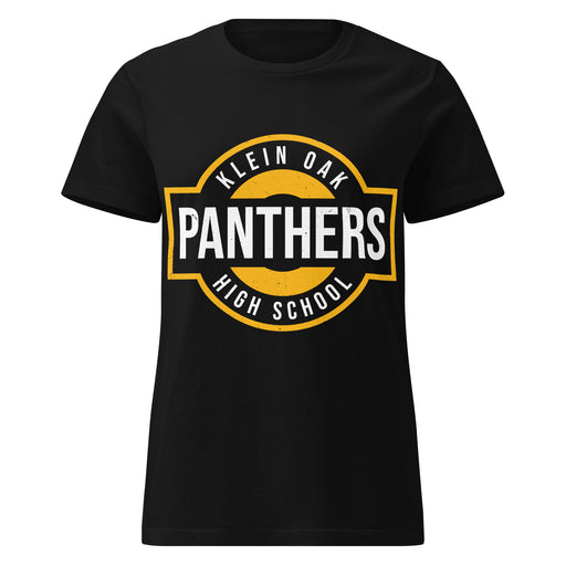 Klein Oak High School Panthers Women's Black SoftStyle T-shirt 011