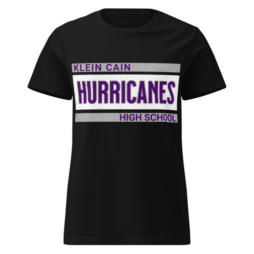 Klein Cain High School Hurricanes Women's Black SoftStyle T-shirt 098
