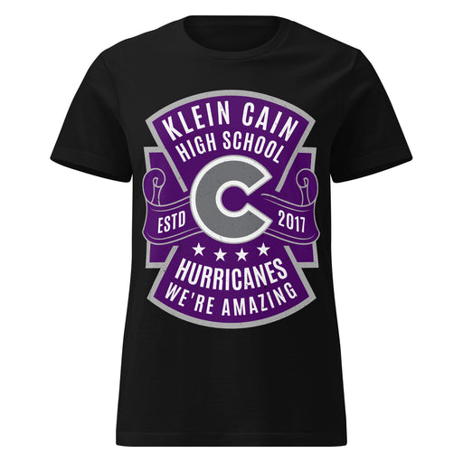 Klein Cain High School Hurricanes Women's Black SoftStyle T-shirt 207