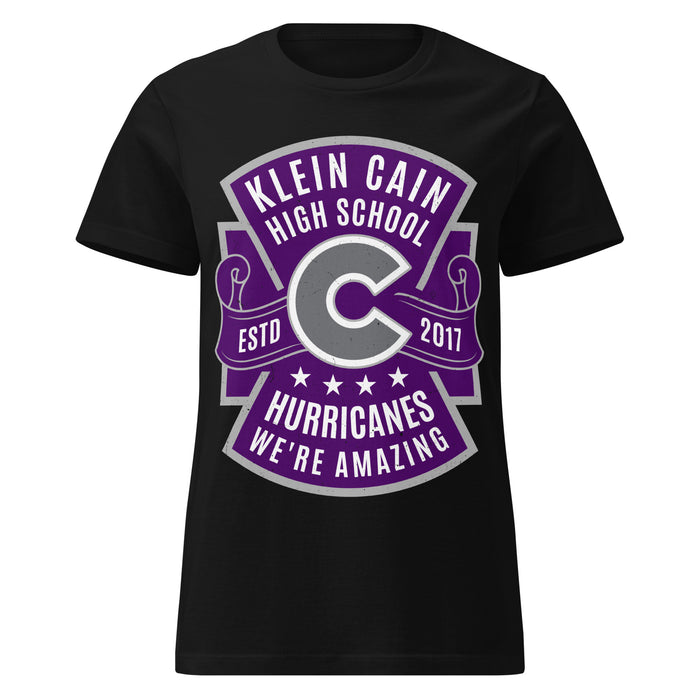 Klein Cain High School Hurricanes Women's Black SoftStyle T-shirt 207