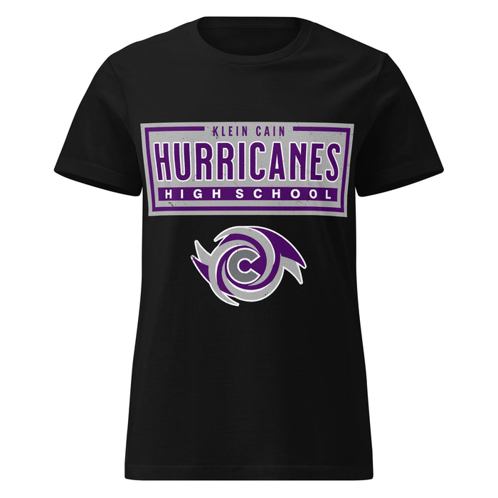 Klein Cain High School Hurricanes Women's Black SoftStyle T-shirt 049
