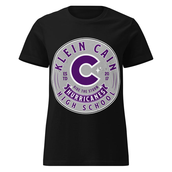 Klein Cain High School Hurricanes Women's Black SoftStyle T-shirt 215