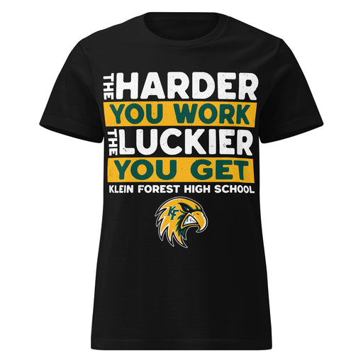 Klein Forest High School Golden Eagles Women's Black SoftStyle T-shirt 238