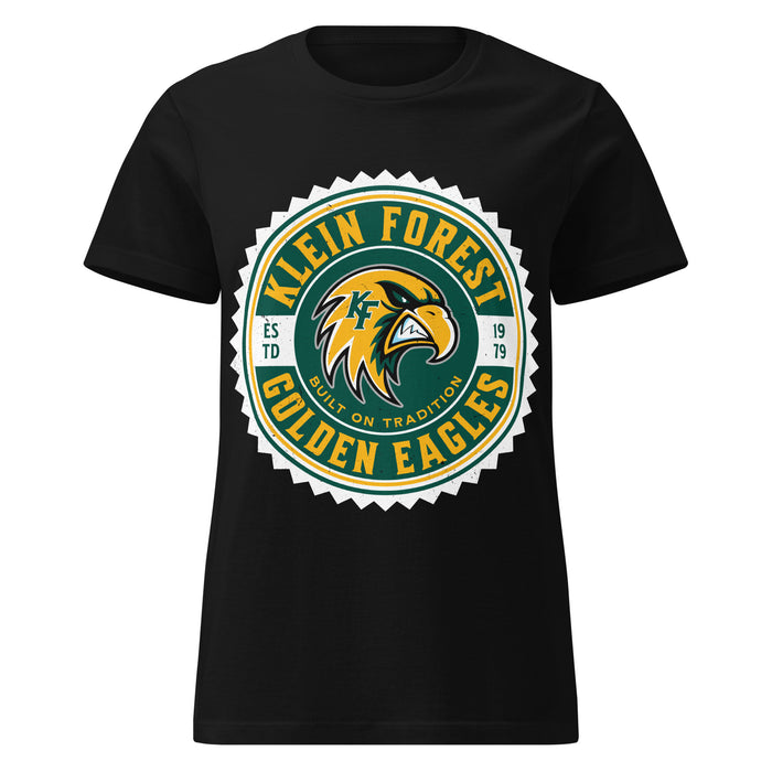 Klein Forest High School Golden Eagles Women's Black SoftStyle T-shirt 203