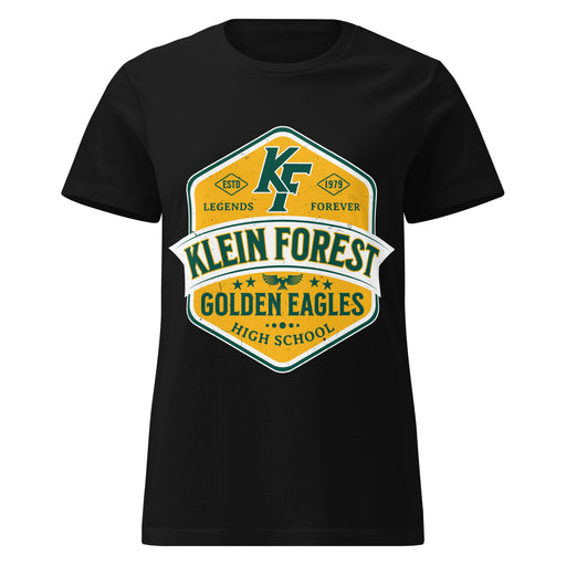 Klein Forest High School Golden Eagles Women's Black SoftStyle T-shirt 209