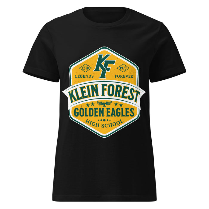 Klein Forest High School Golden Eagles Women's Black SoftStyle T-shirt 209