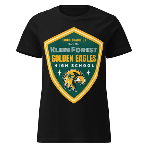 Klein Forest High School Golden Eagles Women's Black SoftStyle T-shirt 225