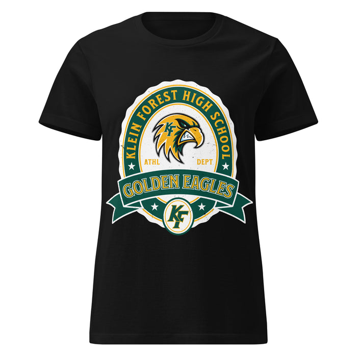 Klein Forest High School Golden Eagles Women's Black SoftStyle T-shirt 212