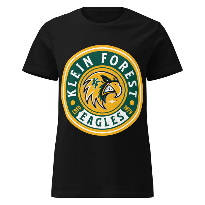 Klein Forest High School Golden Eagles Women's Black SoftStyle T-shirt 220