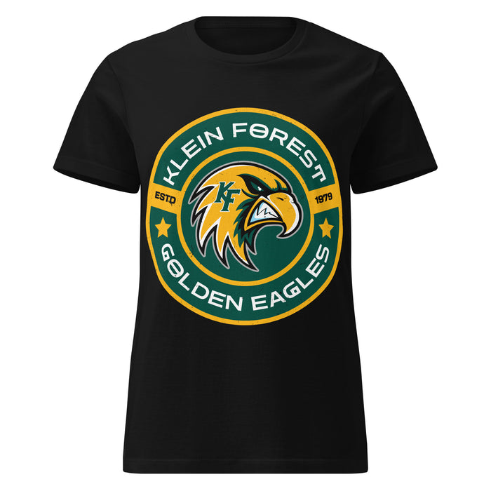 Klein Forest High School Golden Eagles Women's Black SoftStyle T-shirt 239