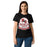 Front view of North Shore High School Mustangs Women's Black SoftStyle T-shirt 219